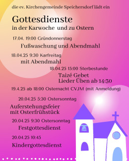 Karwoche und Ostern